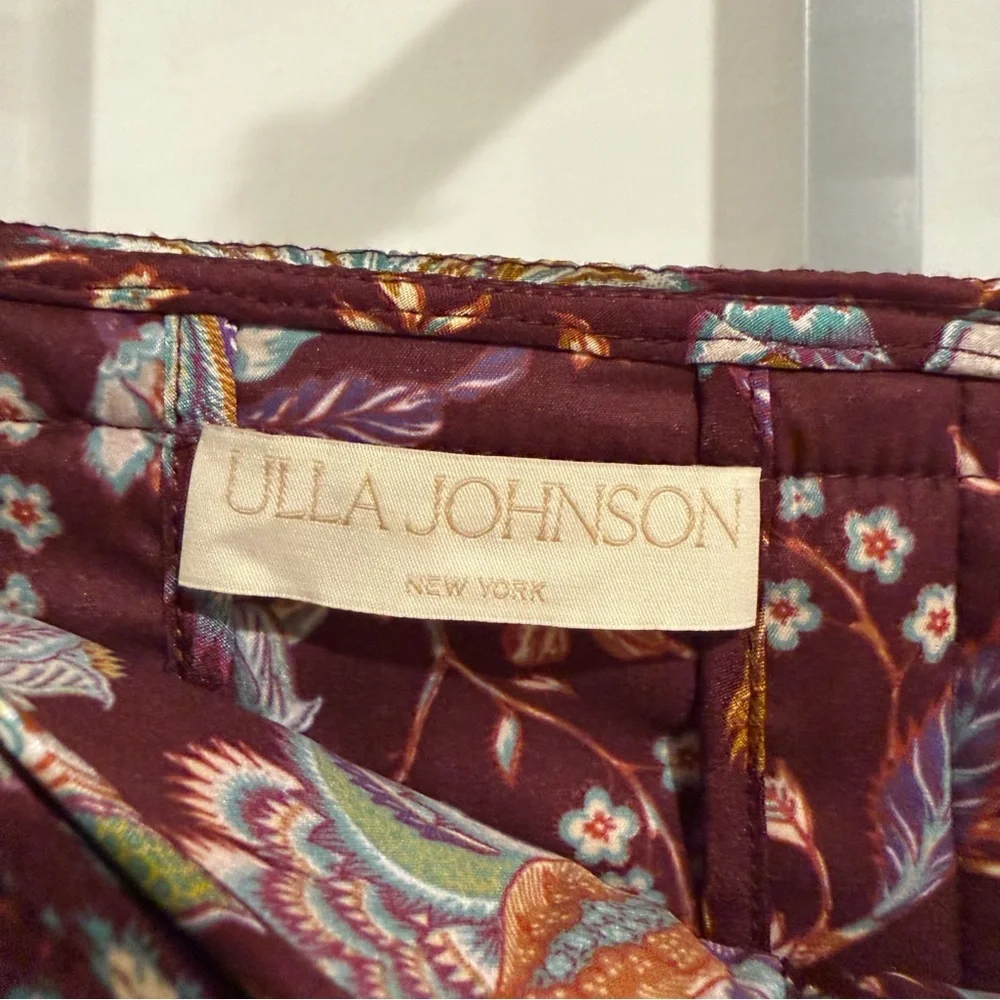 Ulla Johnson Dimi Silk Mini Skirt Heliotrope size 8